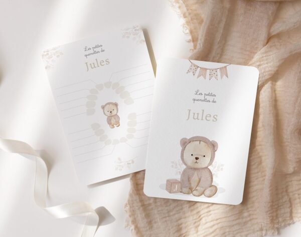 carte quenottes ourson